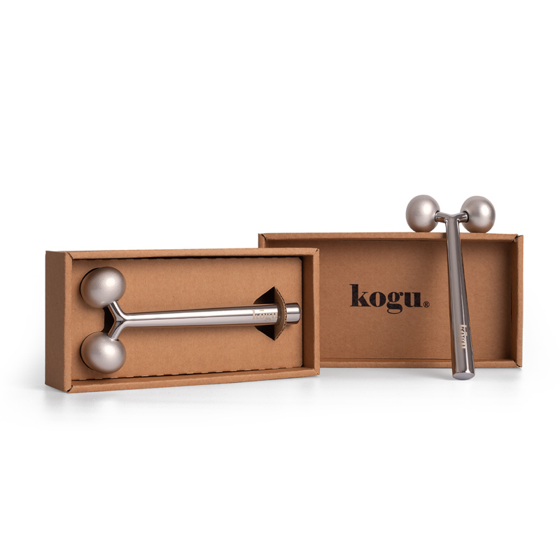 Kogu sculpting facial massage roller with packaging