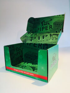 Branded E-commerce Postal Box for Pipers Crisps