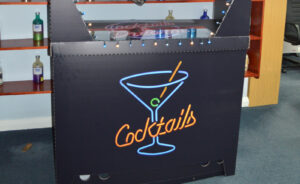 Corrugated Cardboard Cocktail Bar