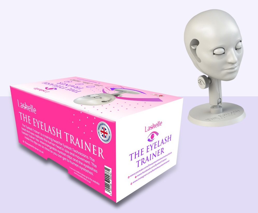 Custom-Designed Packaging for an Eyelash Training Mannequin