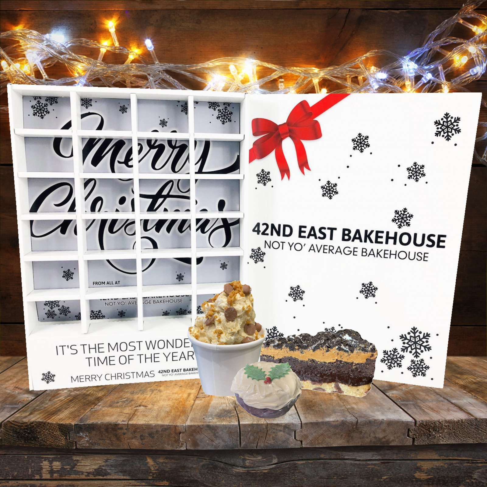 Cardboard Advent Calendars for a Local Bakehouse