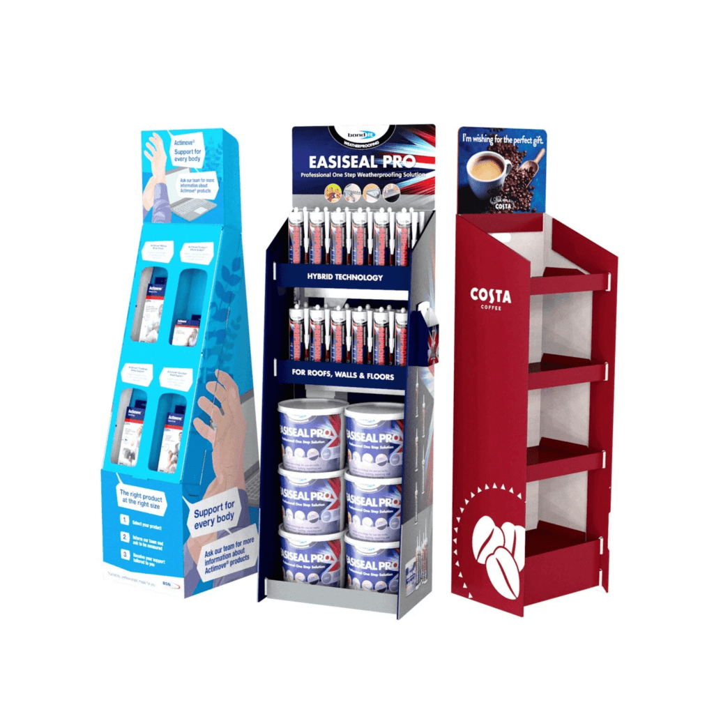 FSDU Displays, Cardboard POS Display Stands, Garthwest